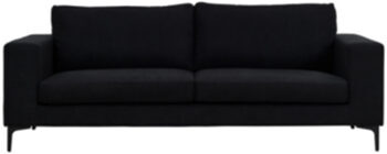 3 seater sofa "Bolero" Black 215 cm