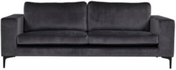 3-Sitzer Samtsofa „Bolero“ Grey 215 cm
