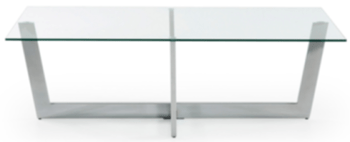 Rectangular coffee table Pino 120 x 70 cm - silver