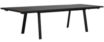 Extendable table "Winnipeg" 200-300 x 90 cm - black oak