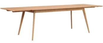Extendable table "Yumi" 190-280 x 90 cm - natural oak