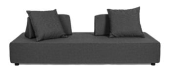 2-seater outdoor design sofa Piper - anthracite