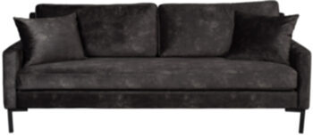 3-Sitzer Sofa „Houda Anthrazit“ 202 cm