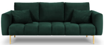 3-Sitzer Designsofa "Malvin" - Smaragdgrün