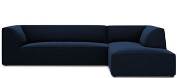 4-Sitzer Ecksofa „Sao“ 273 x 180 cm, mit Samtbezug / Eckteil rechts