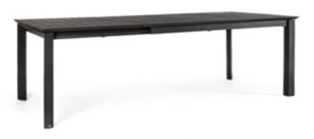 Extendable garden table "Konnor" 160-240 x 100 cm - anthracite