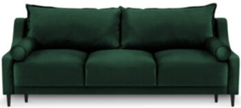 Rutile 3 Seater Sofa Bed - Emerald Green