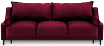 Rutile 3 Seater Sofa Bed - Burgundy Red