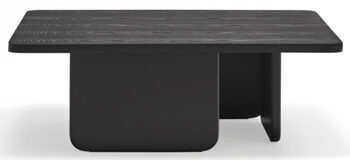 Table basse design "ARQ" Black 100 x 100 cm