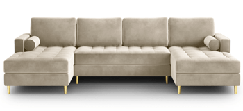 Panorama U-shape corner sofa "Santos" - Beige