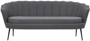 2.5 seater sofa bench Calais Grey 181 cm