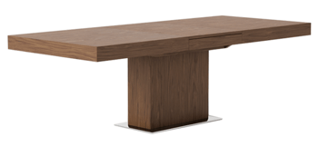 Extendable design dining table "Georgias" 180/240 x 100 cm - walnut