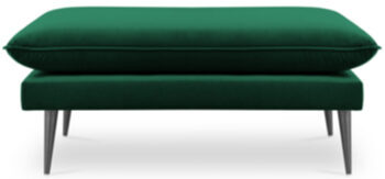 Pouf et tabouret Agate 100 x 80 cm - Vert émeraude