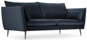 3 seater design sofa Agate - night blue