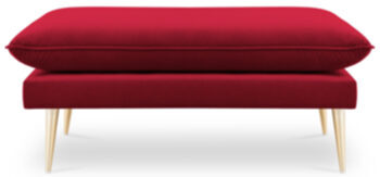 Pouf et tabouret Agate 100 x 80 cm - Rouge cerise