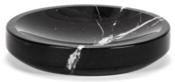 Seifenschale „Black Marble“ aus Marmor Ø 12/ H 2.5 cm