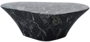 Design coffee table Marble Look Black 87.5 x 51 cm