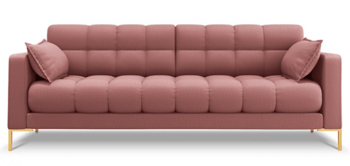3 seater design sofa "Mamaia textured fabric" Pink