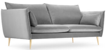 3 seater design sofa Agate - Light Grey