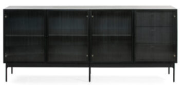 Sideboard Blur 4-door, 180 x 78 cm - Black