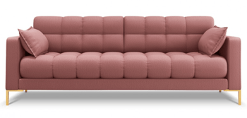 4 seater design sofa "Mamaia textured fabric" Pink