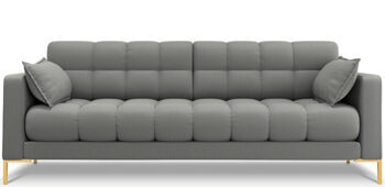 4-Sitzer Designsofa "Mamaia Strukturstoff“ Grau