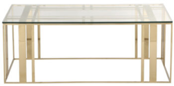 Table basse design Lafayette 120 x 66 cm - Or