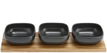 Essentials 4-piece bowl set - Black