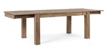 Rectangular solid wood dining table "Salford" 160 - 260 x 100 cm