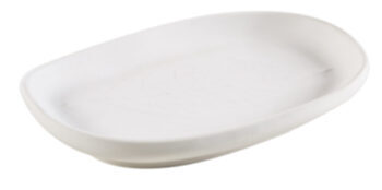 Soap dish White Leaves 14x9 cm