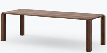 Designer solid wood table "Atlas* smoked oak - 250 x 95 cm