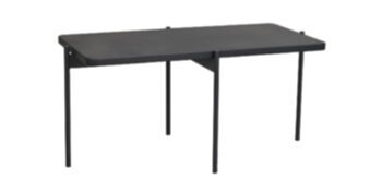 Couch and side table "Shelton" ash black 95 x 50 cm