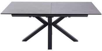 Extendable designer dining table "Eternity" ceramic 180-225 x 90 cm - concrete look