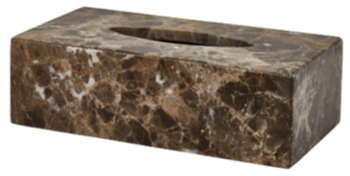 Cosmetic tissue box "Hammam" from marble