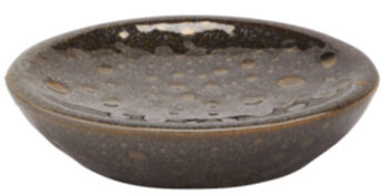 Handgefertigte Seifenschale „Ugo“ Vintage Bronze aus Keramik