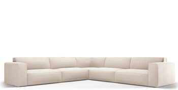 5-seater design corner sofa "Gaby" velvet