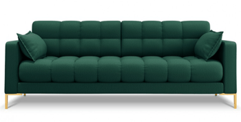 3 seater design sofa "Mamaia textured fabric" Green