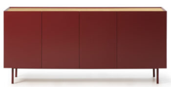 Sideboard Arista Bordeaux - 4-türig
