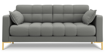 2-Sitzer Designsofa "Mamaia Strukturstoff“ Grau