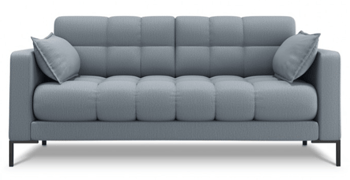 2-Sitzer Designsofa "Mamaia Strukturstoff“ Hellblau