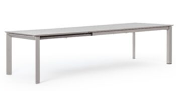 Huge, extendable garden table "Konnor" 200-300 x 110 cm - Greige