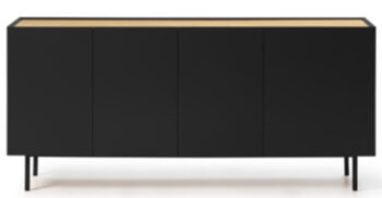 Sideboard Arista Black - 4-türig