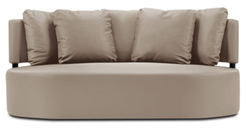 3-Sitzer Outdoor Sofa „Barts“ 190 x 102 cm - Beige