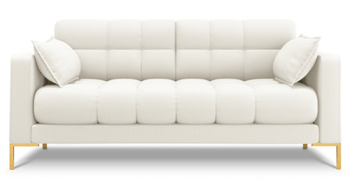 2-Sitzer Designsofa "Mamaia Strukturstoff“ Soft Beige