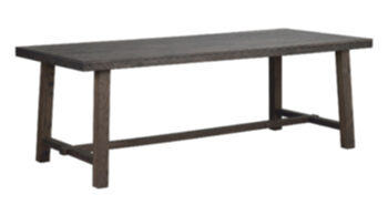 Solid wood table "Brooklyn II" Dark brown oak 220-320 x 95 cm
