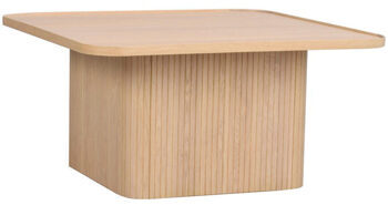 Stylish coffee table "Sulliva" 80 x 80 cm -light oak