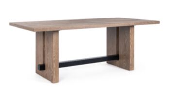Rectangular solid wood dining table "Monroe" 200 x 100 cm