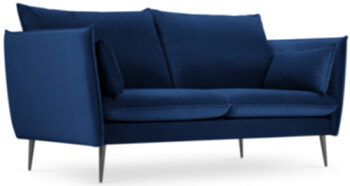 2 seater design sofa Agate - royal blue