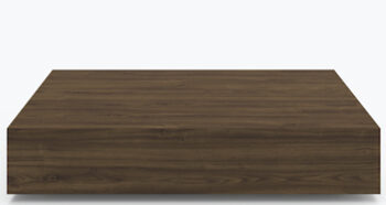 Designer coffee table "Mass" walnut - 103 x 75 cm