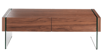 Design coffee table "Candrez" 127 x 59 cm - walnut